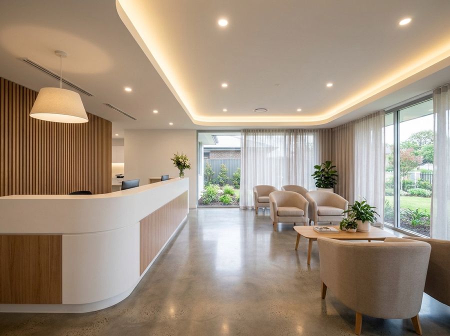 Recepción de un consultorio